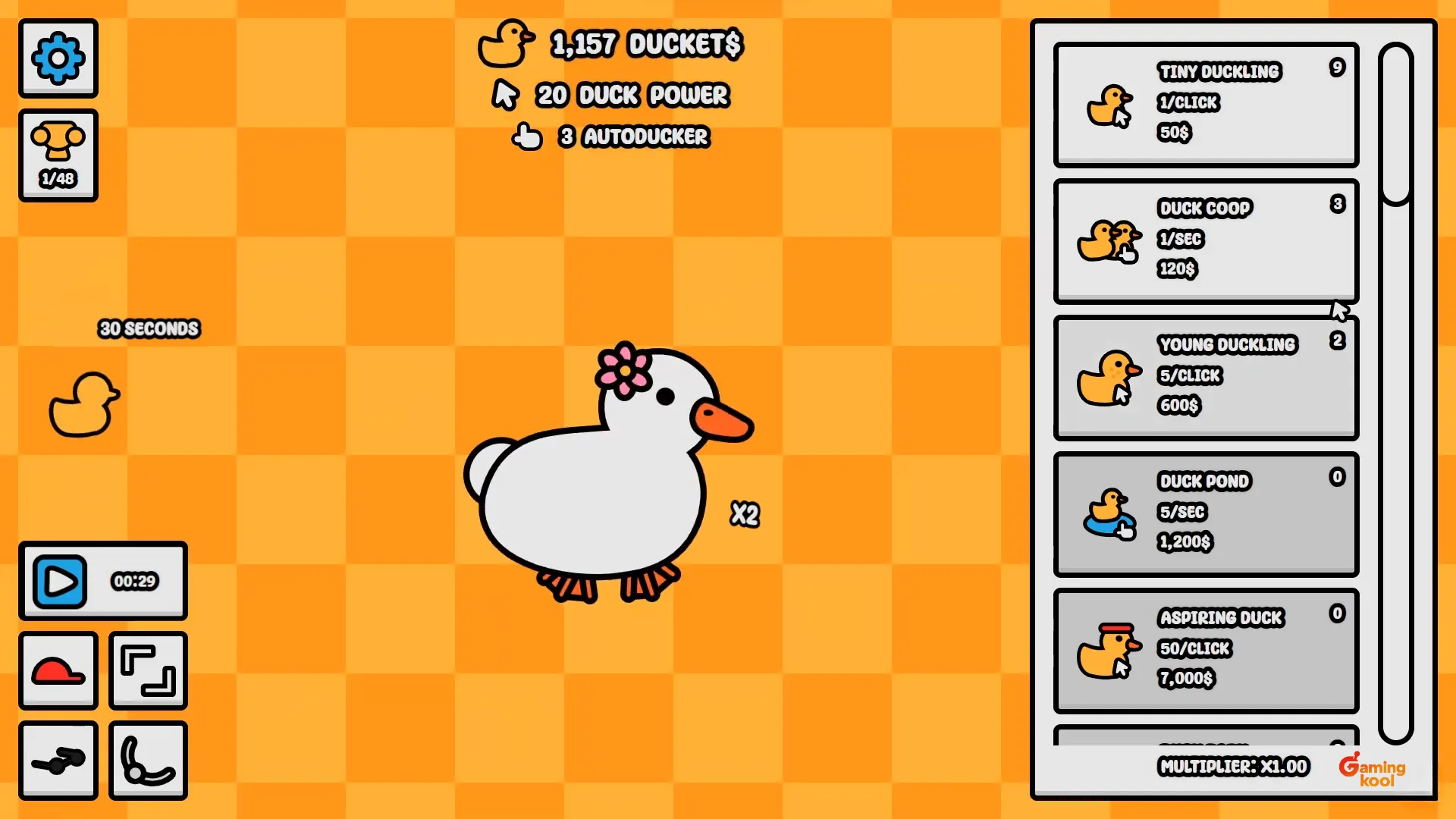 Starter Duck with Flower Hat