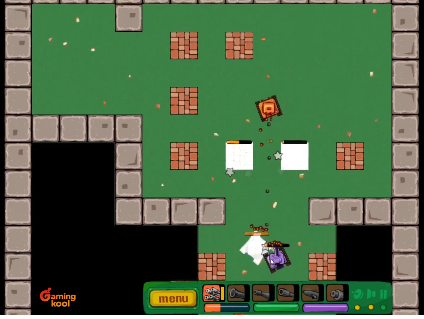 players tank in action against enemies