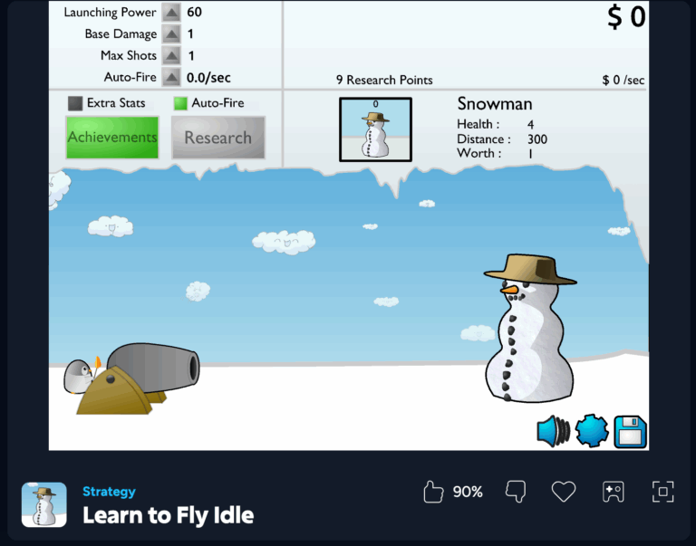 Tutorial Image Fly Game Learn to Fly Idle - PLay Free Game Online Now