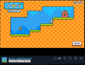 Times Tables Duck 4