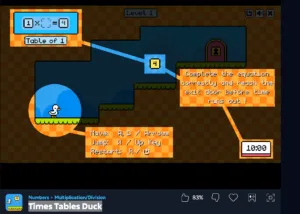 Times Tables Duck 2